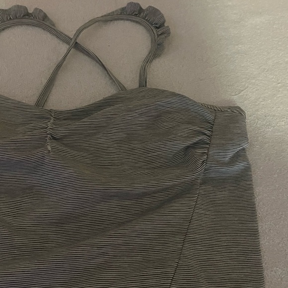 Manduka Striped Tank Top Sz 1 - Picture 3 of 8